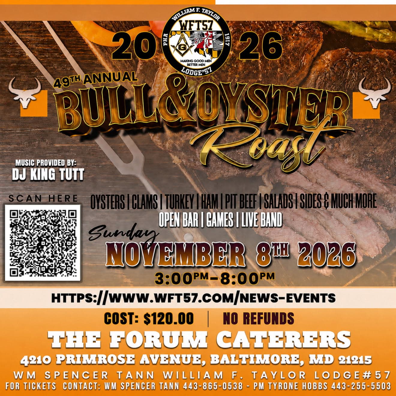 49th Annual Bull & Oyster Roast